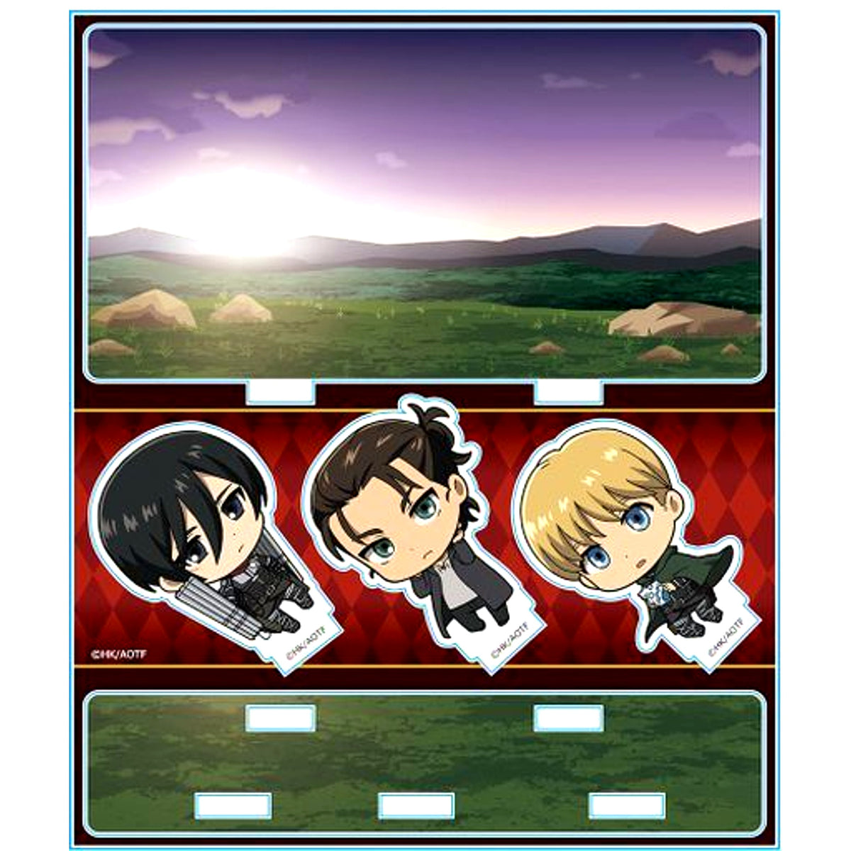 Eren & Mikasa & Armin E. Acrylic Diorama Attack on Titan [USED]