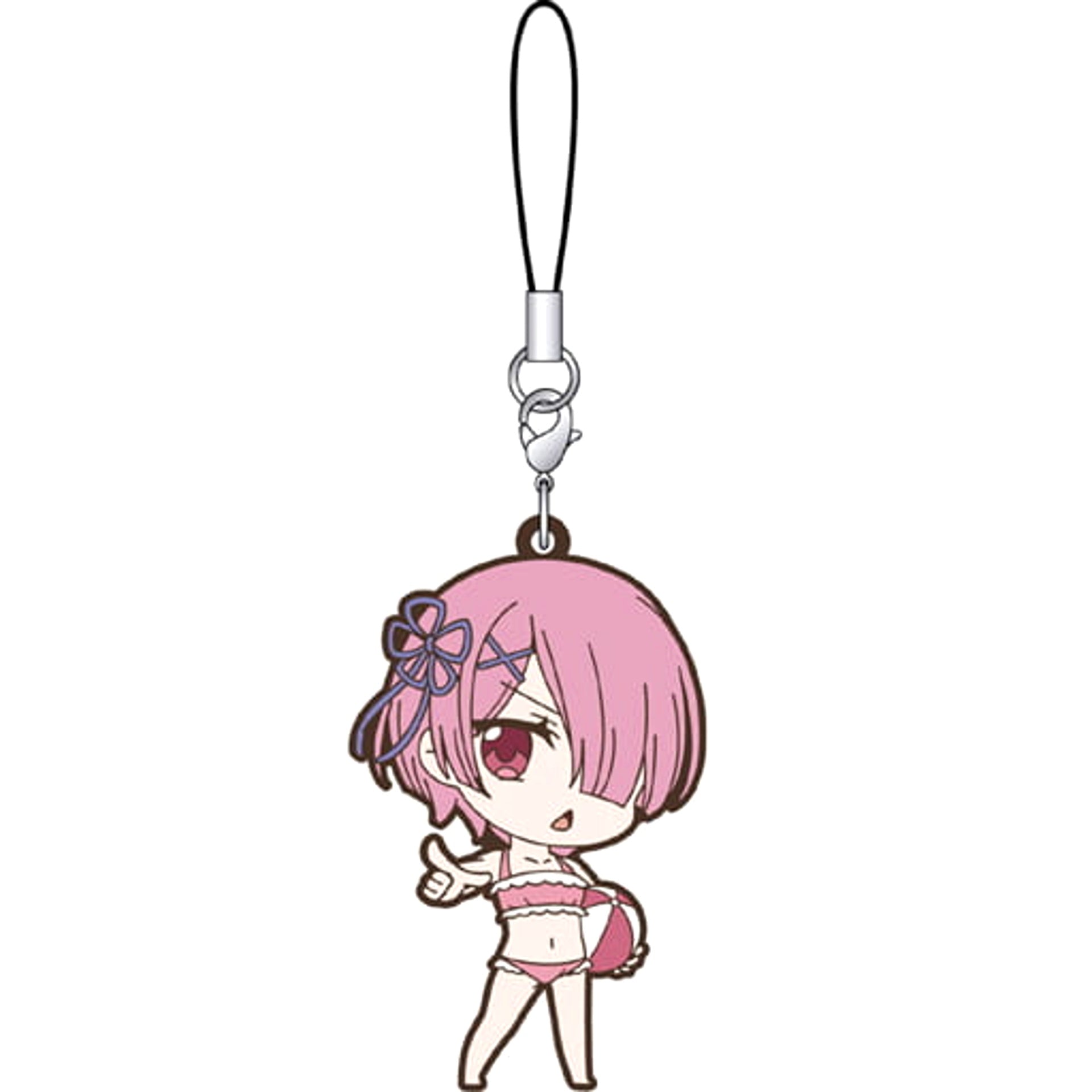 Re:ZERO -Starting Life in Another World- Ram A Rubber Strap Collection Summer Vol.2 Keychains [USED]