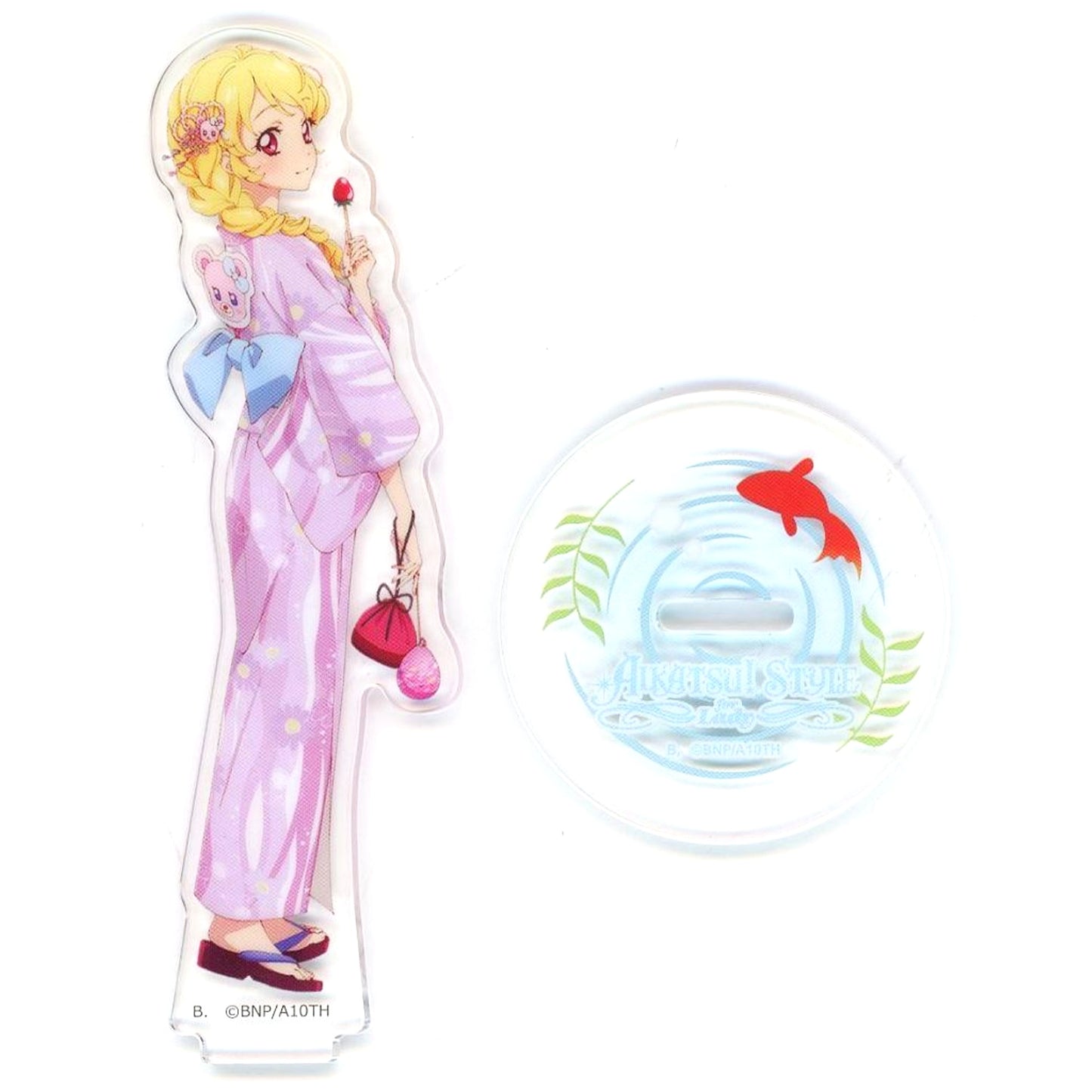 Ichigo Hoshimiya Yukata Acrylic Stand Aikatsu! Style for Lady [USED]