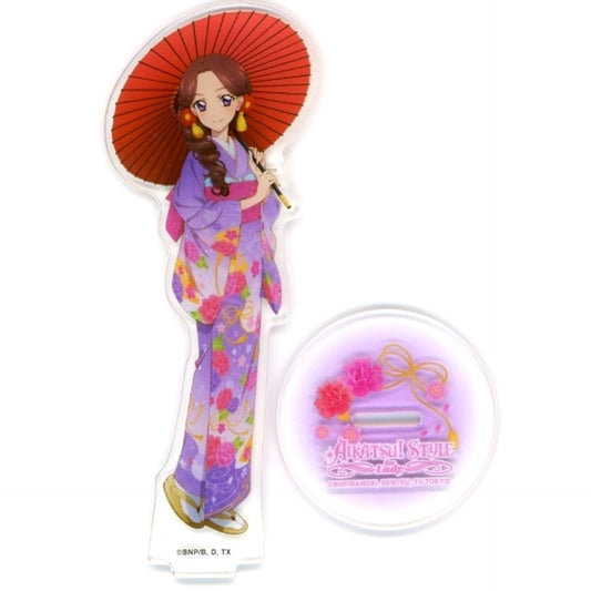 Miyabi Fujiwara Yukata Acrylic Stand Aikatsu! Style for Lady [USED]