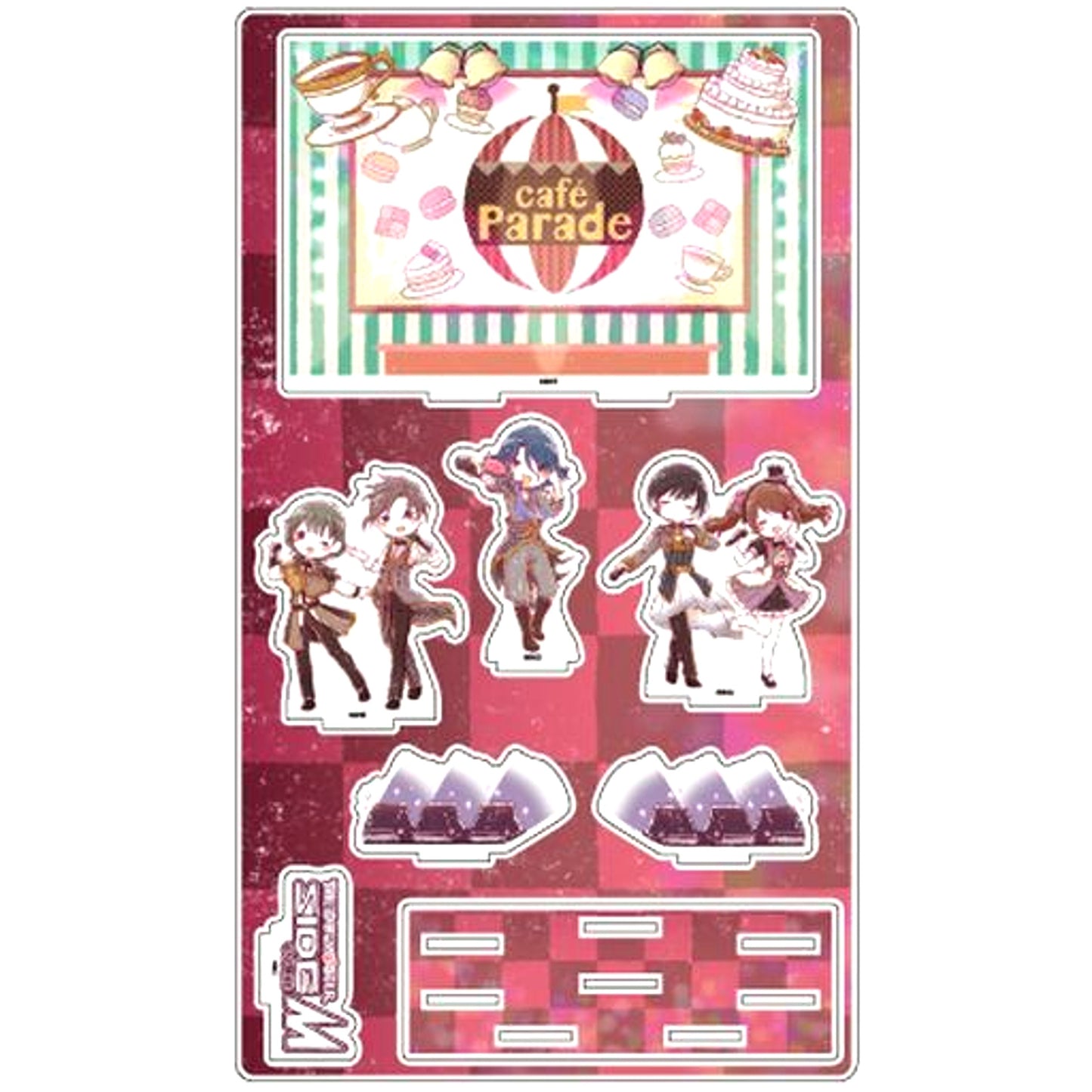 Cafe Parade The Idolm@ster SideM Premium Acrylic Diorama Plate GraffArt Design [USED]