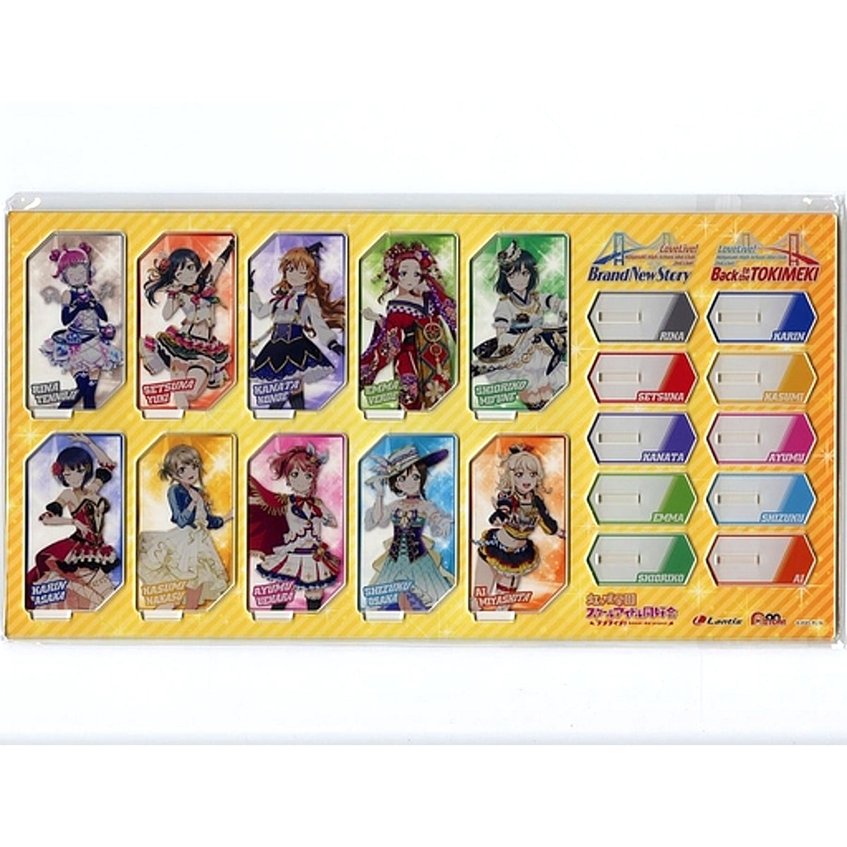 Set of 10 Group Acrylic Stand Love Live! Nijigasaki High School Idol Club 2nd Live Brand New Story Back to the TOKIMEKI Blu-ray Memorial Box Bundle Bonus [USED]