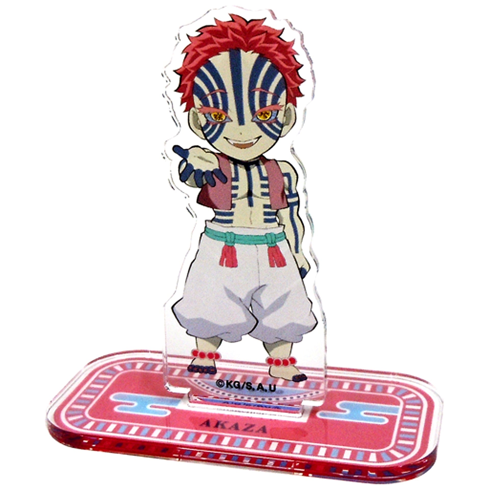 Akaza Demon Slayer Mugen Train Movie Random Acrylic Mascot [USED]