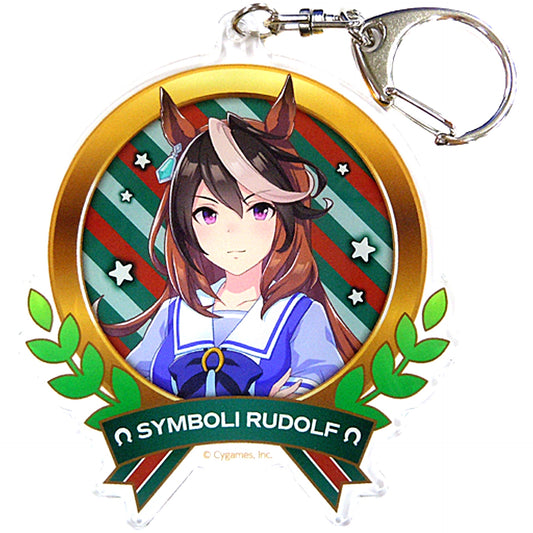 Symboli Rudolf School Uniform Ver. Official Acrylic Keychain Uma Musume Pretty Derby 3rd EVENT WINNING DREAM STAGE [USED]