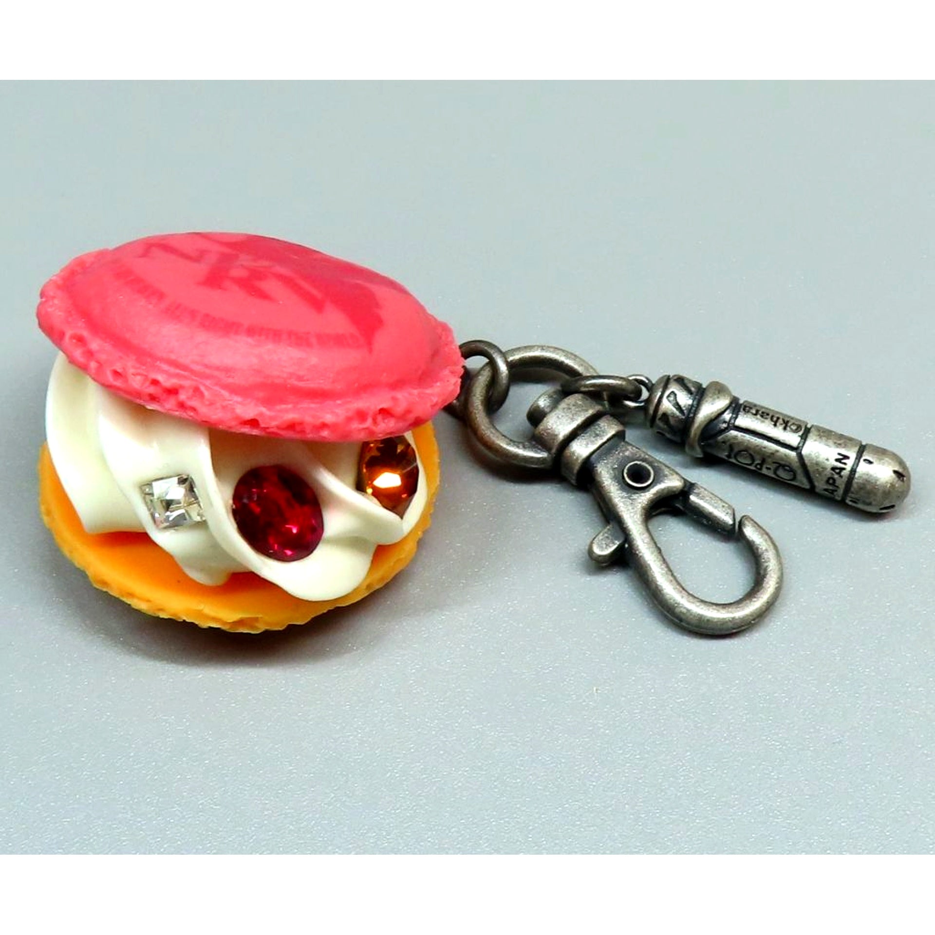 Unit-02 Macaron Bag Charm Evangelion x Q-pot [USED]