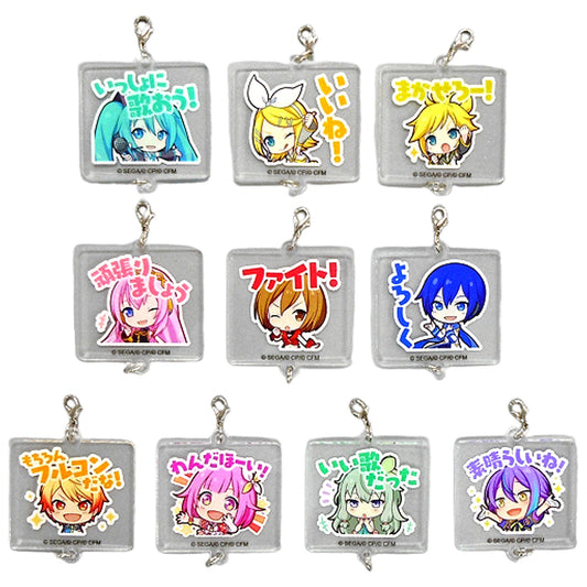 Hatsune Miku, etc. Hatsune Miku: Colorful Stage! Acrylic Charm Collection Part 1 C All 10 Types Set Charm [USED]
