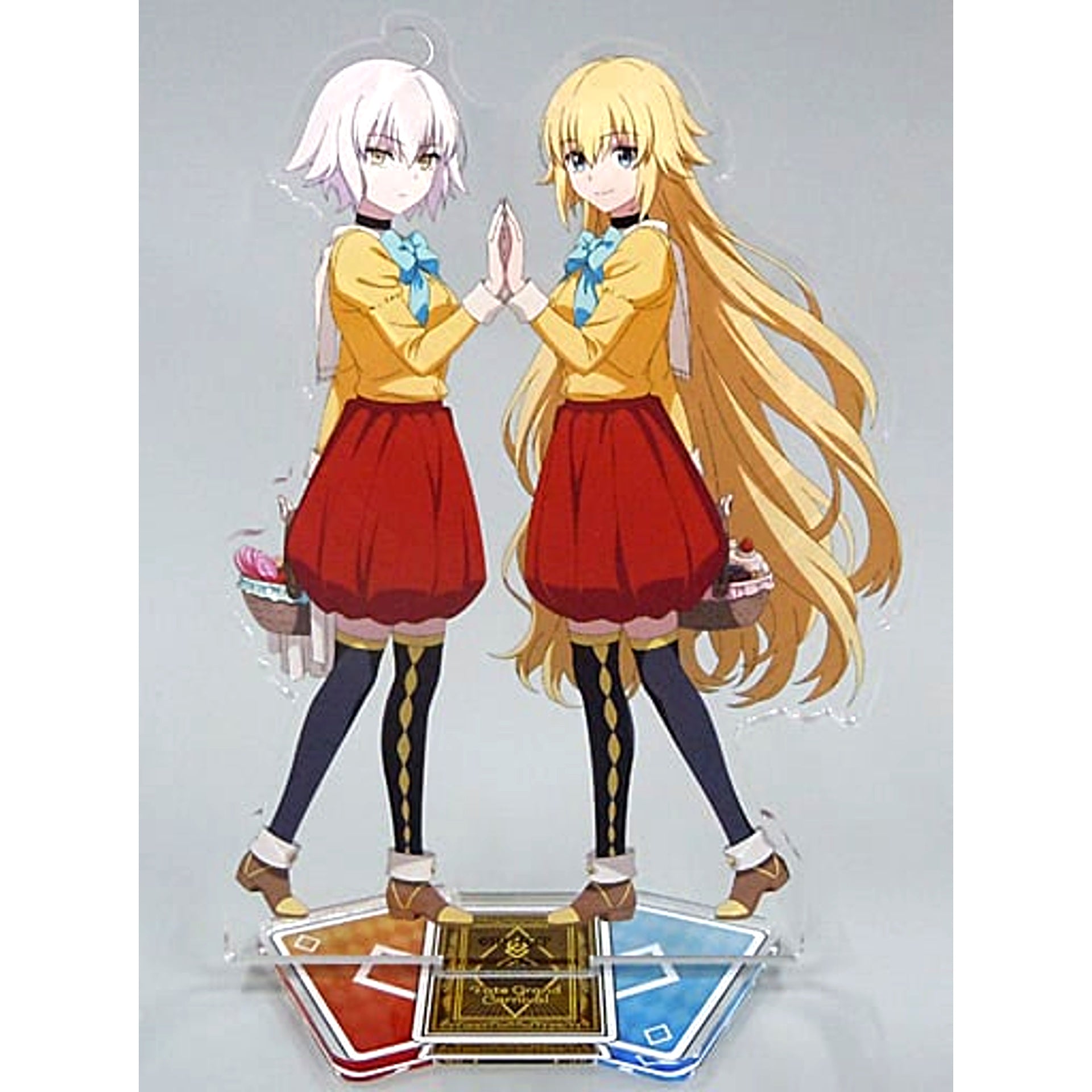 Jeanne d'Arc & Jeanne d'Arc Alter Fate/Grand Carnival Alice in Wonderland Ver Acrylic Figure [USED]