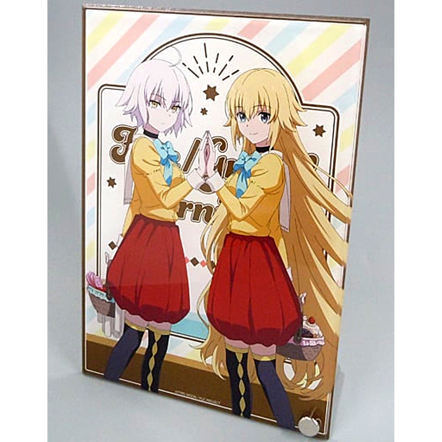 Jeanne d'Arc & Jeanne d'Arc Alter Fate/Grand Carnival Alice in Wonderland Ver Mini Acrylic Art [USED]