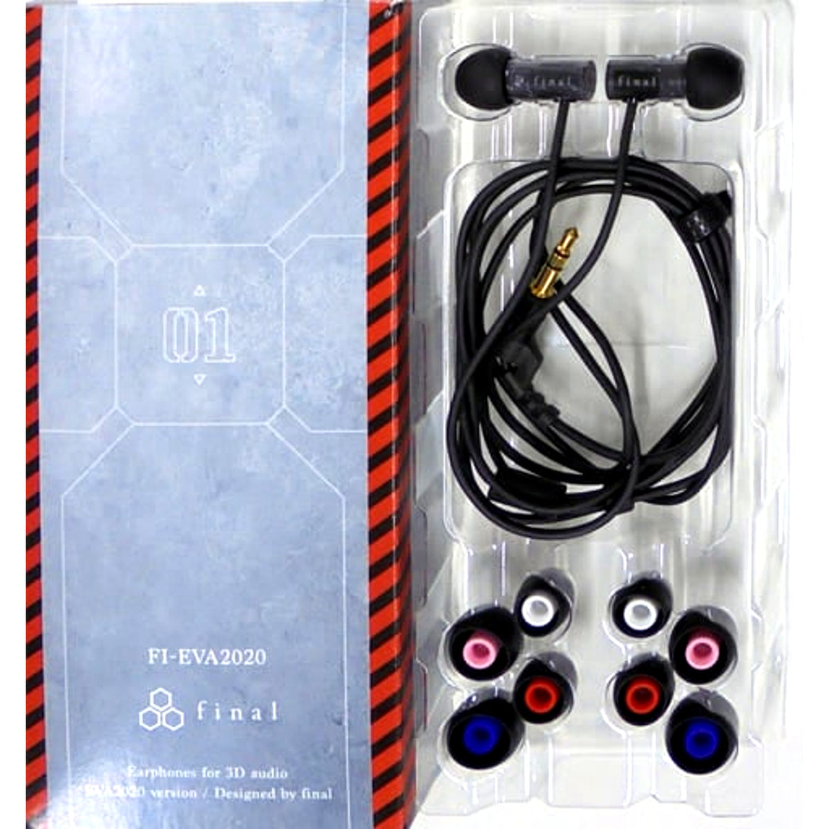 Evangelion: 3.0+1.0 Thrice Upon a Time EVA2020 x final 3D Audio Earphones [USED]
