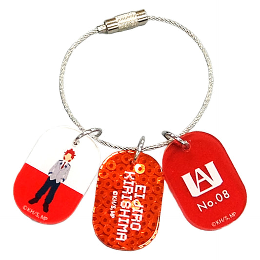 My Hero Academia Eijirou Kirishima Triple Acrylic Keychain Keychains [USED]