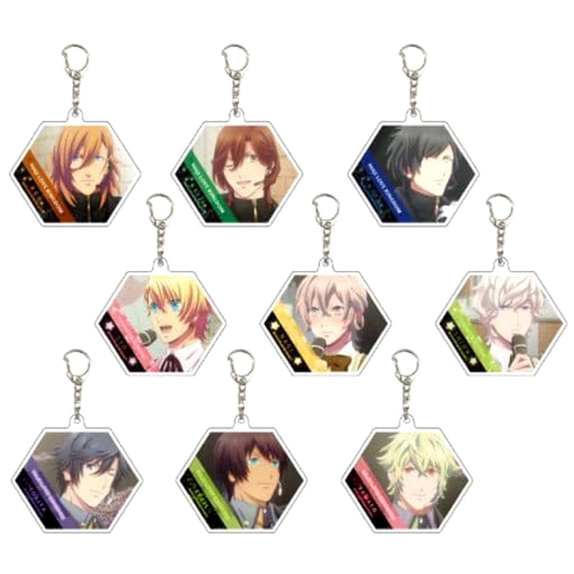 Uta no Prince Sama Movie: Maji Love Kingdom Reiji Kotobuki & Others Acrylic Keychain 04 Scene All 9 Types Set Keychains [USED]