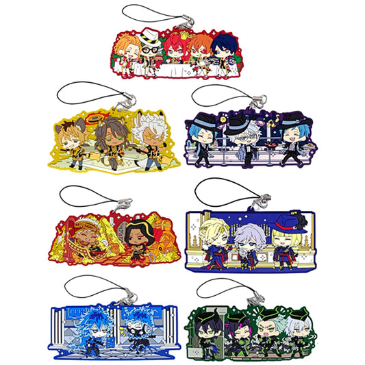 Set of 7 Disney Twisted-Wonderland Wachatto! Rubber Strap Collection [USED]