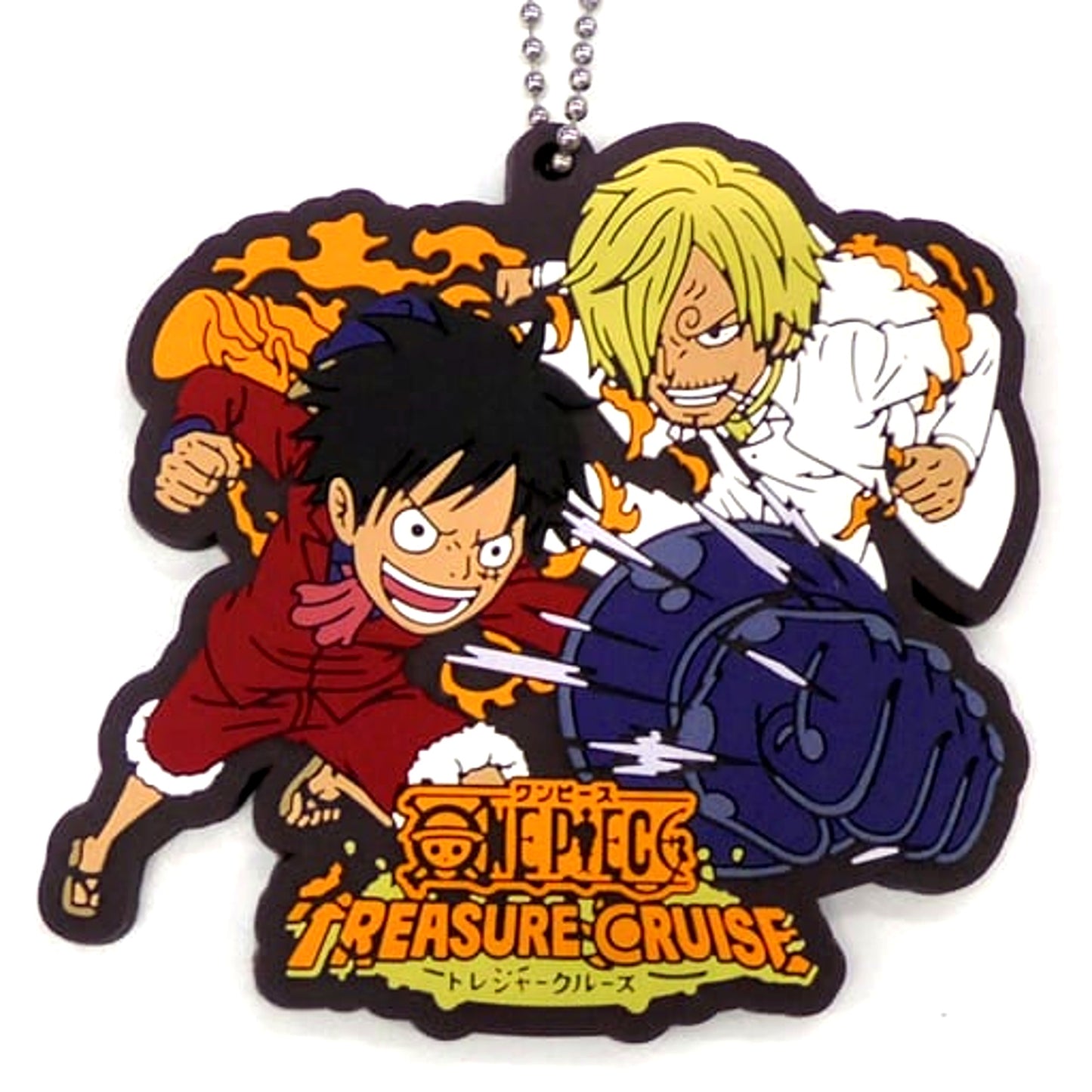 Luffy Sanji One Piece Ichiban Kuji With Treasure Cruise Vol. 2 Rubber Mascot Prize E [USED]