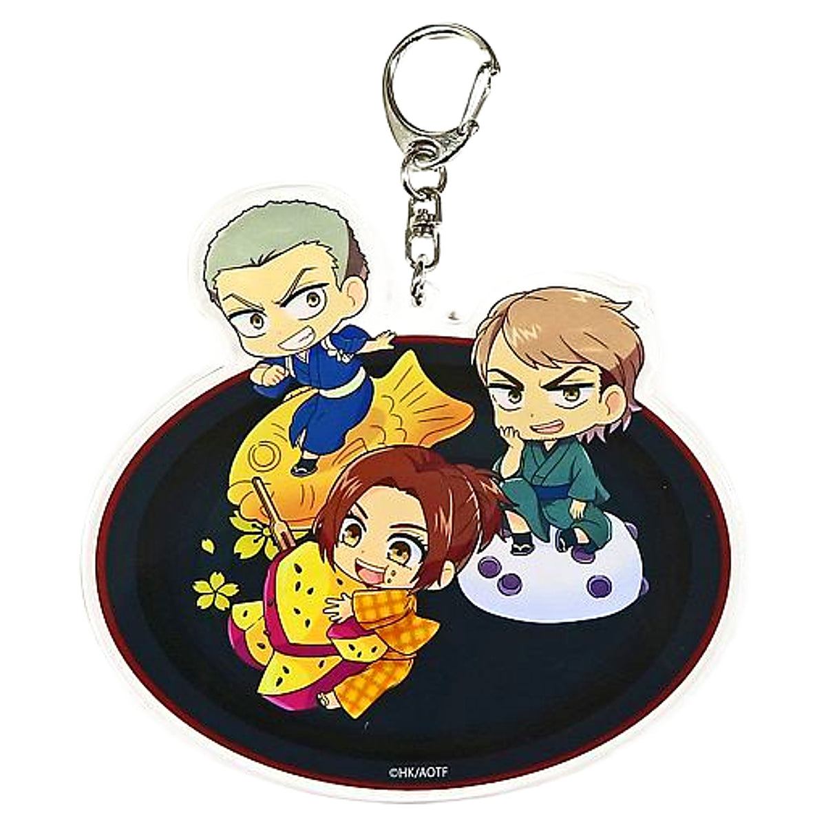Attack on Titan Connie Sasha Jean Deka Acrylic Keychain Graph Art Cafe Limited Keychains [USED]