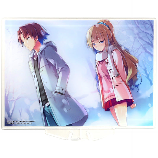 Kiyotaka Ayanokoji & Kei Karuizawa Classroom of the Elite Year 2 Acrylic Plate Bundle Bonus for Light Novel Vol. 4 Animate Limited Set [USED]