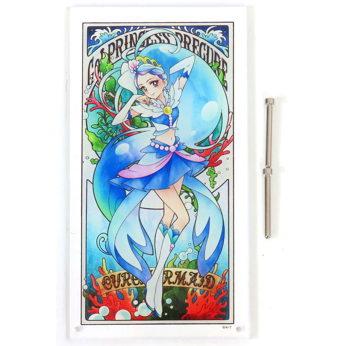 Cure Mermaid Go! Princess Precure Princess Deco Acrylic Art Board [USED]