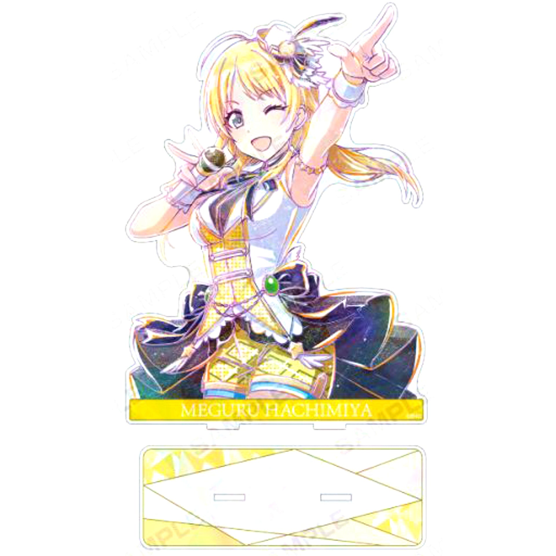 Meguru Hachimiya Ani-Art Hologram Big Acrylic Stand The Idolmaster Shiny Colors [USED]