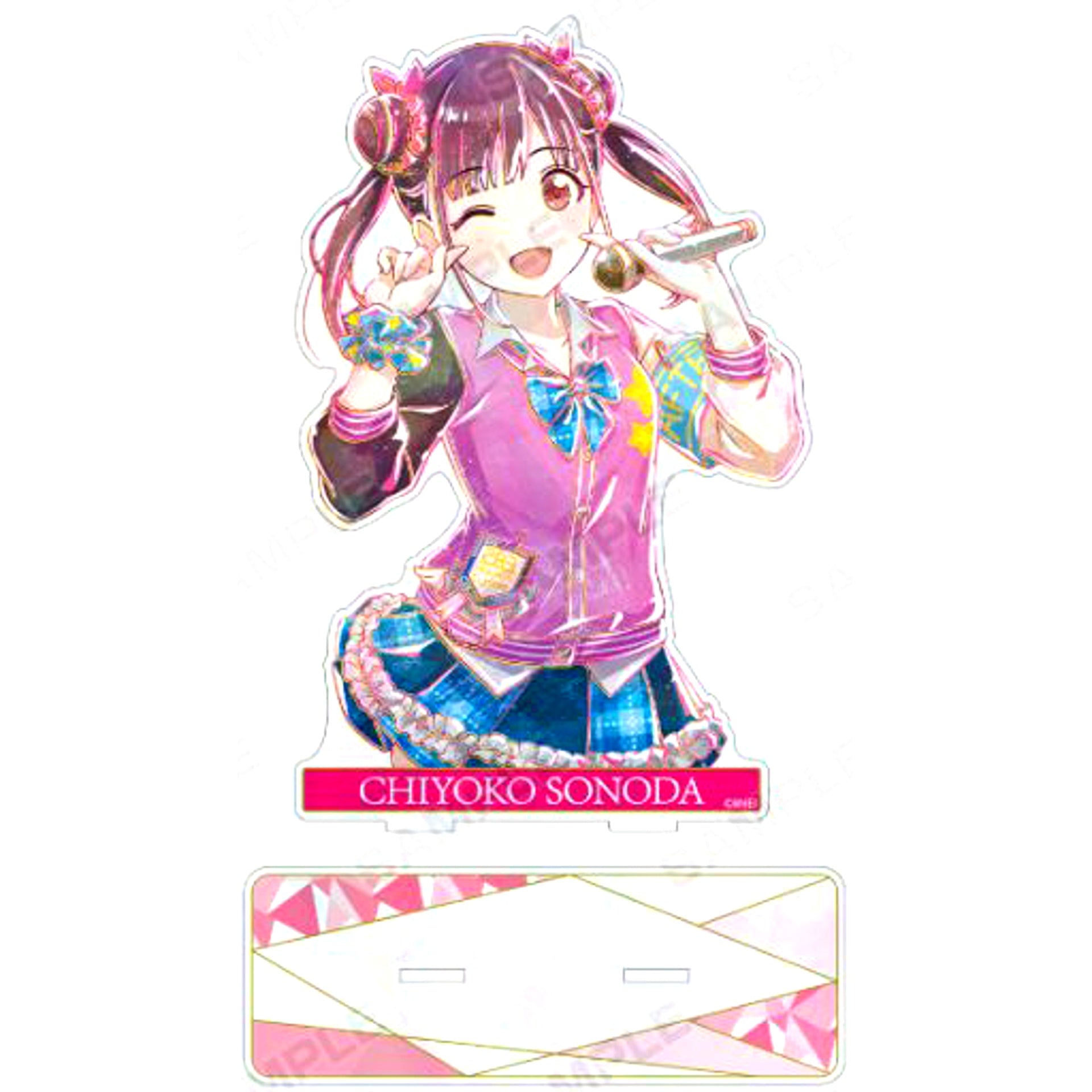 Chiyoko Sonoda The Idolm@ster Shiny Colors Ani-Art Hologram BIG Acrylic Stand [USED]