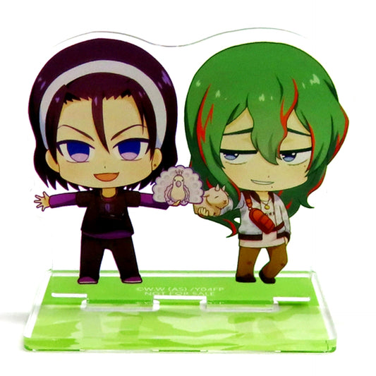 Jinpachi Todo White Peacock and Yusuke Makishima Goat Yowamushi Pedal GLORY LINE Tobu Zoo Collabo Chibi Character Vol. 2 Trading Acrylic Stand Ver. A Ver. B Event and AMNIBUS Limited BOX Bonus Item [USED]