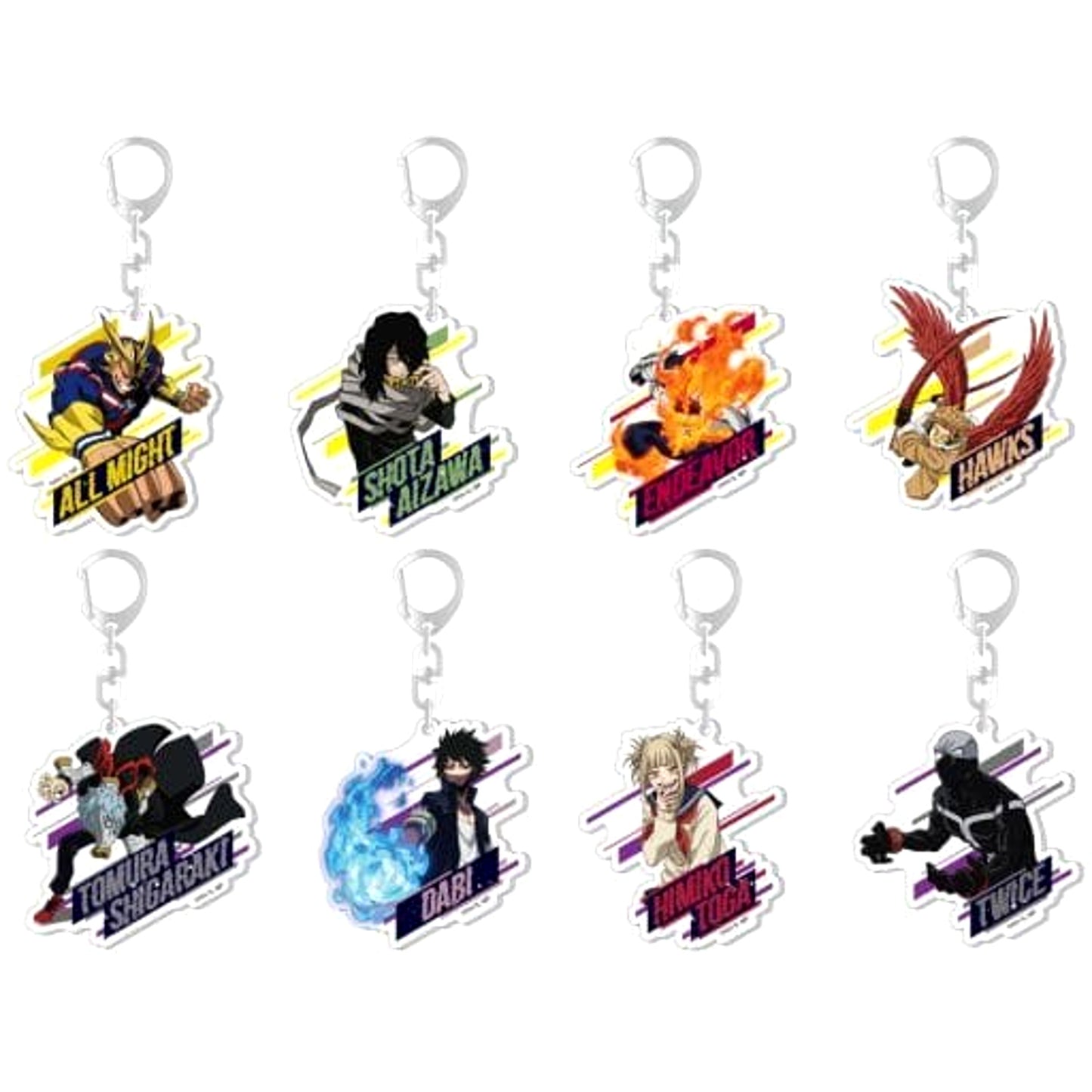 My Hero Academia Shota Aizawa & Others Trading Acrylic Keychains B Anime Season 5 Ver. Vol.2 All 8 Types Set Keychains [USED]