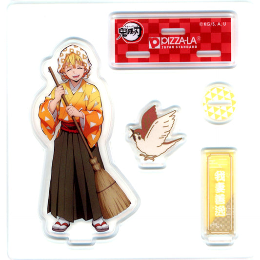 Zenitsu Agatsuma Acrylic Figure Bonus Item for Demon Slayer x Pizza-La Pizza Pack Order [USED]