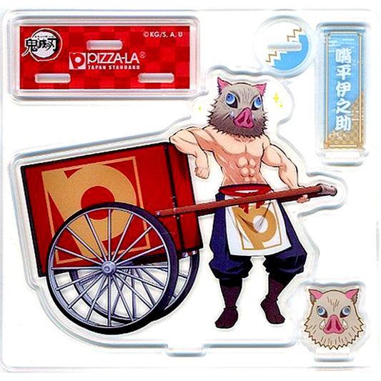 Inosuke Hashibira Acrylic Figure Demon Slayer x PIZZA-LA Pizza Pack Order Bonus [USED]