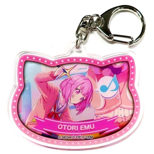 Hatsune Miku: Colorful Stage! Emu Otori Natural Proportions Acrylic Keychain Wonderlands x Showtime in Namjatown Exclusive Mini Game What Will Come Out? Wandaho! Exciting Capsule Lottery Prize B Keychains [USED]