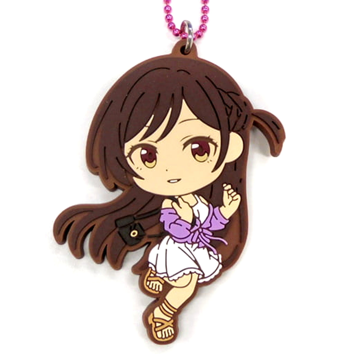 Rent-a-Girlfriend Chizuru Mizuhara Newly Drawn Illustration Ichiban Kuji Manzokudo 2 Rubber Charm Kyunchara Illustrations Prize H Charm [USED]