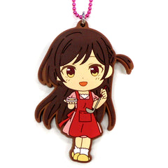 Chizuru Mizuhara Apron Rent-A-Girlfriend Manzokudo 2 Ichiban Kuji H Prize Kyun Chara Illustrations Rubber Charm [USED]