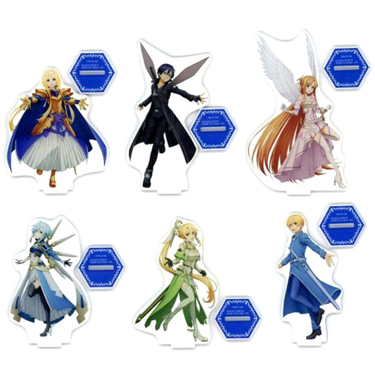 Set of 6 Ichiban Kuji Sword Art Online Alicization War of Underworld Final Chapter F Prize Acrylic Stand [USED]