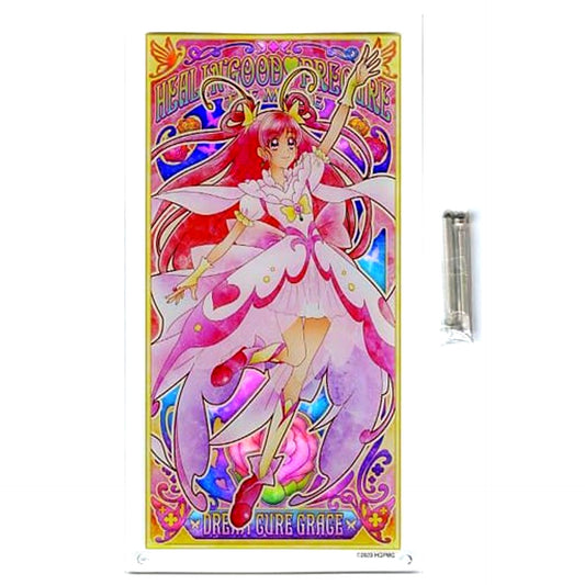 Cure Dream Healin' Good Precure Movie Yume no Machi de Kyun tto GoGo Daihenshin Acrylic Art Board DREAM CURE GRACE Dream [USED]