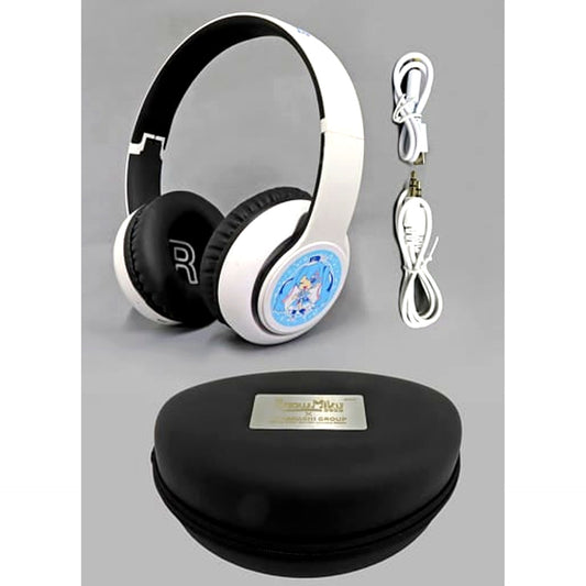 Snow Miku and Yukine VOCALOID SNOW MIKU 2020 Takahashi Group Bluetooth Headphones Tam Illustration Snow Miku Menu Order Bonus [USED]