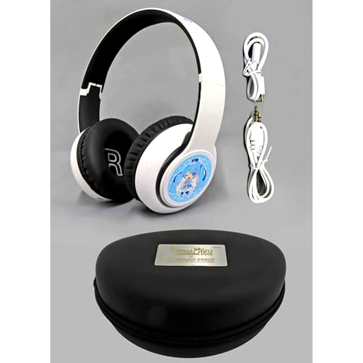 Snow Miku and Yukine VOCALOID SNOW MIKU 2020 Takahashi Group Bluetooth Headphones Tam Illustration Snow Miku Menu Order Bonus [USED]