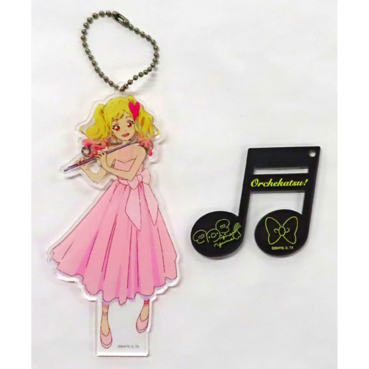 Yume Nijino Acrylic Button Stand Keychain Aikatsu! Series Orchestra Concert Okekatsu! [USED]
