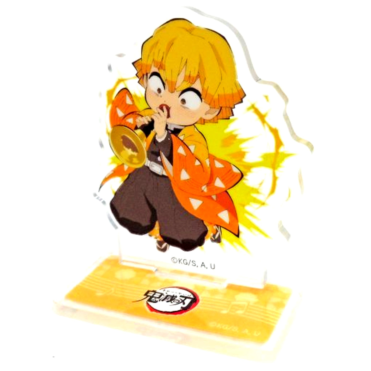Zenitsu Agatsuma Demon Slayer: Kimetsu no Yaiba Acrylic Stand ufotable cafe Chinese Instrument China Limited [USED]