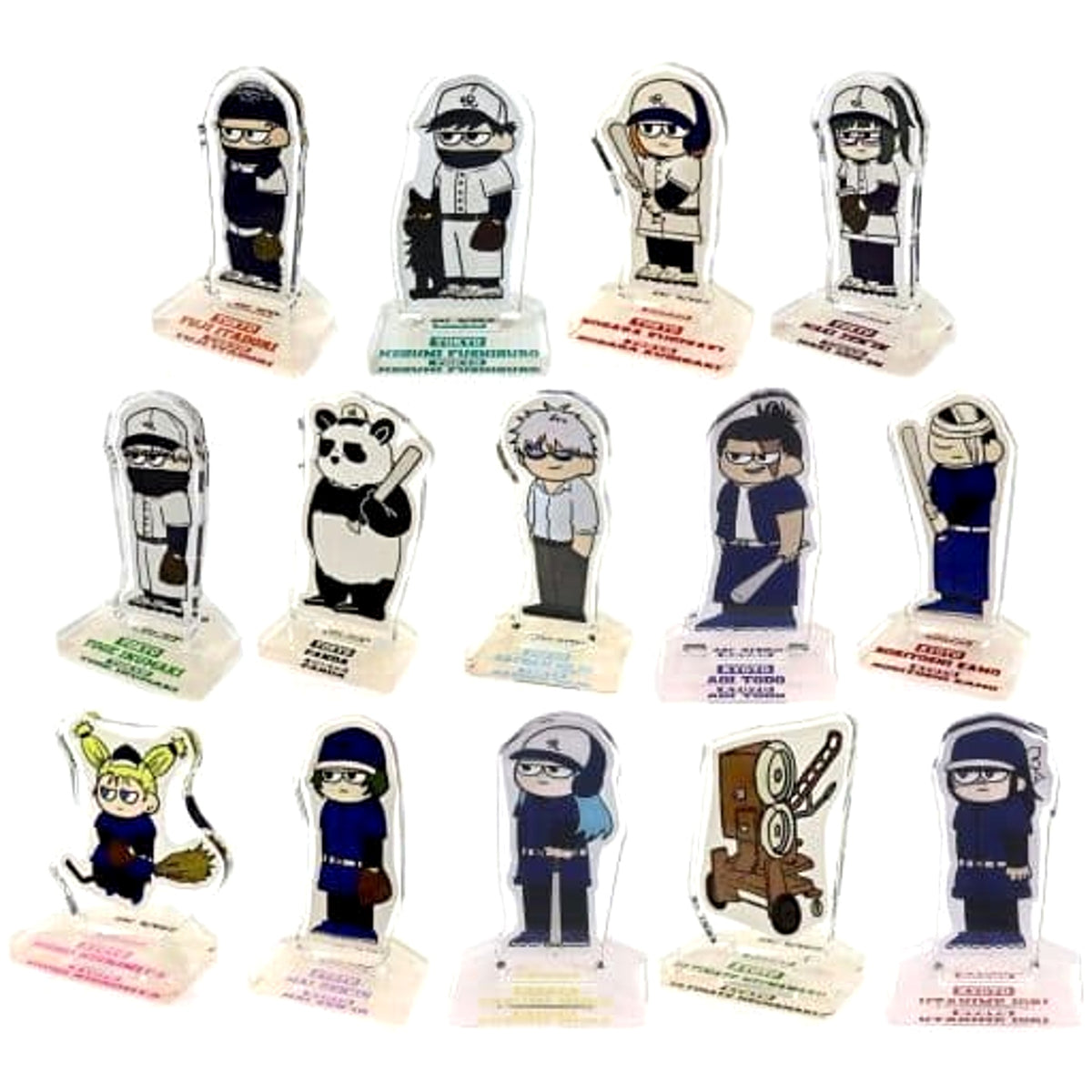 Jujutsu Kaisen Yuji Itadori & Others All 14 Types Set Jirori Trading Mini Acrylic Stand Jutsu Koshien Acrylic Stands [USED]