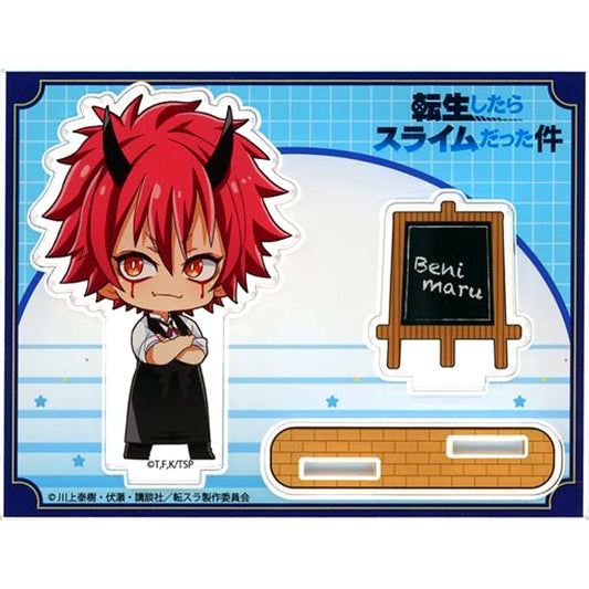Benimaru Mini Chara 3D Acrylic Stand That Time I Got Reincarnated as a Slime x Princess Cafe [USED]