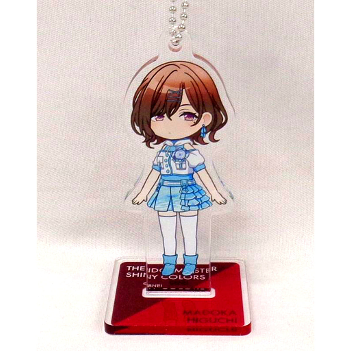 Madoka Higuchi Clear Marine Calm Ver. Chibi Character Acrylic Stand Idolmaster Shiny Colors [USED]