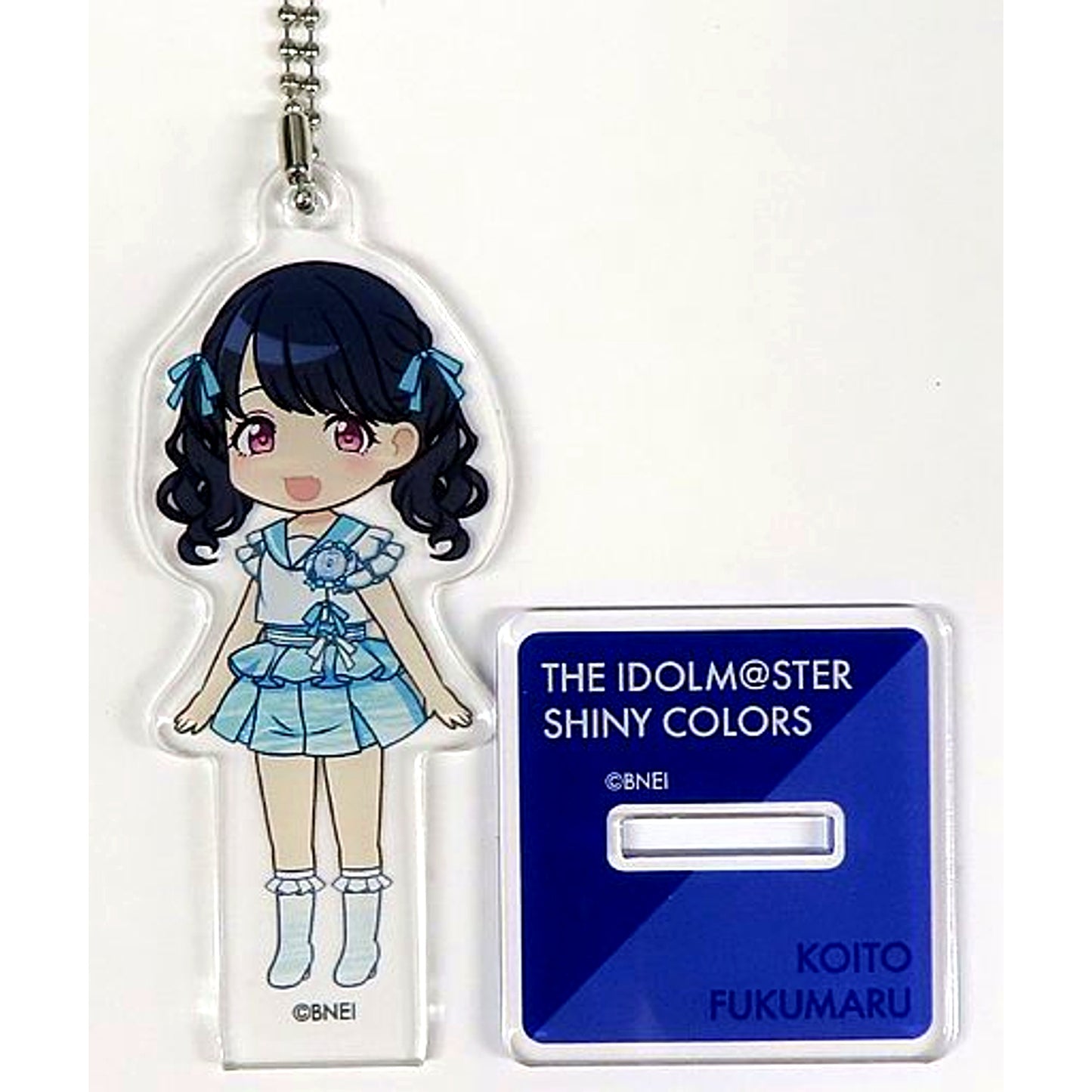 Koito Fukumaru SHINY COLORS Acrylic Stand Clear Marine Calm Ver. Chibi Character [USED]