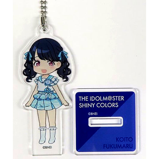 Koito Fukumaru SHINY COLORS Acrylic Stand Clear Marine Calm Ver. Chibi Character [USED]