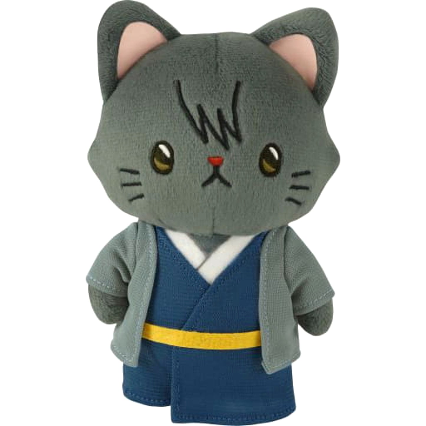 Gintama Kotarou Katsura withCAT Plush Keychain with Eye Mask Keychains [USED]