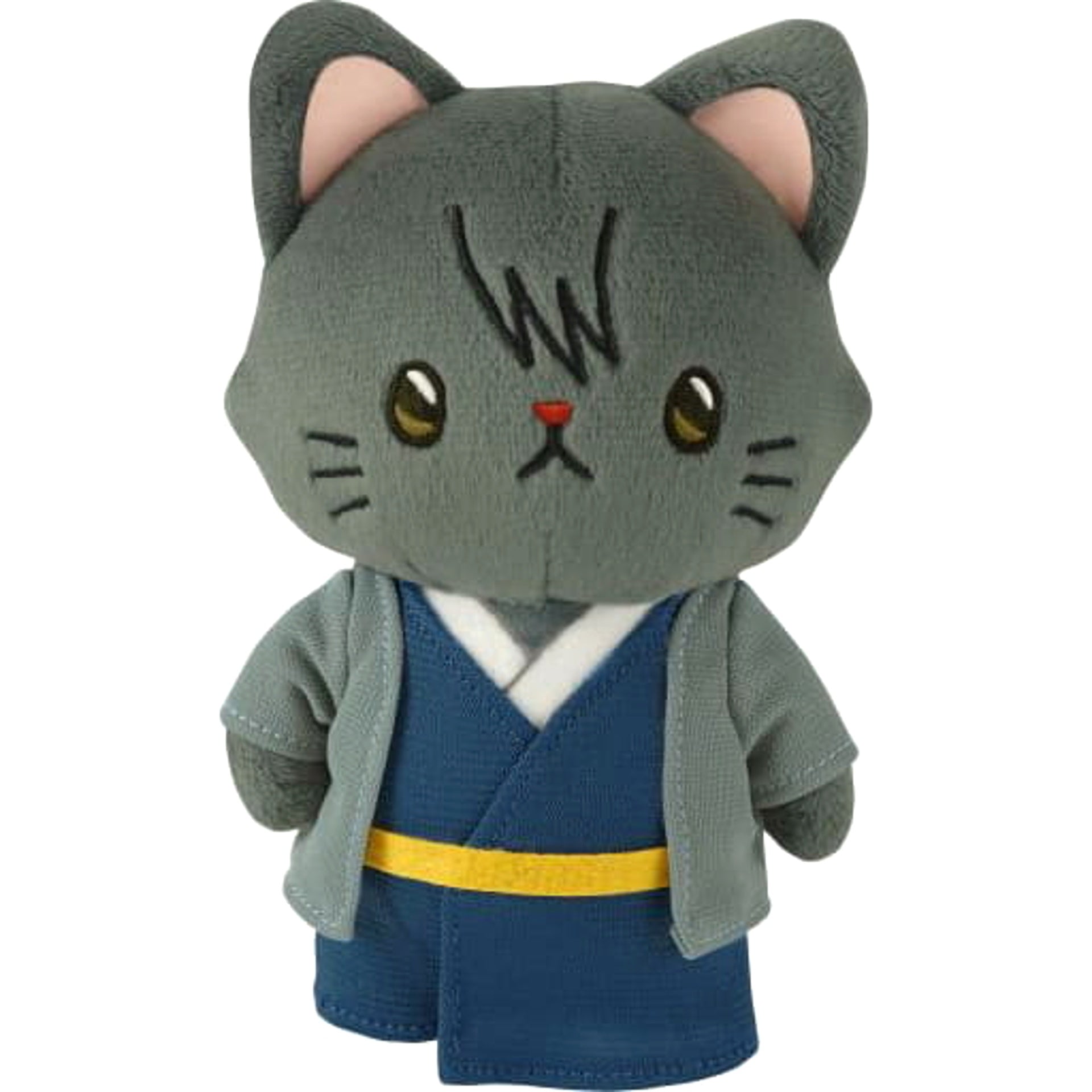 Gintama Kotarou Katsura withCAT Plush Keychain with Eye Mask Keychains [USED]