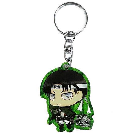 Levi Ackerman Attack on Titan Acrylic Keychain Real Dasshutsu Game Kyojin Hisomu Kyodaiju no Mori kara no Dasshutsu Limited [USED]
