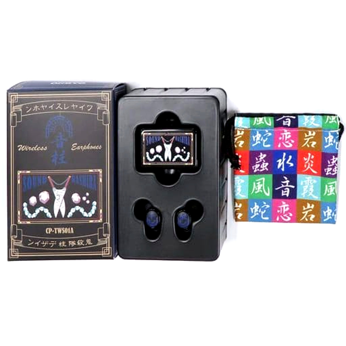 Tengen Uzui Demon Slayer: Kimetsu no Yaiba Demon Slayer Corps Hashira Design Wireless Earphones CP-TWS01A Demon Slayer x ONKYO [USED]