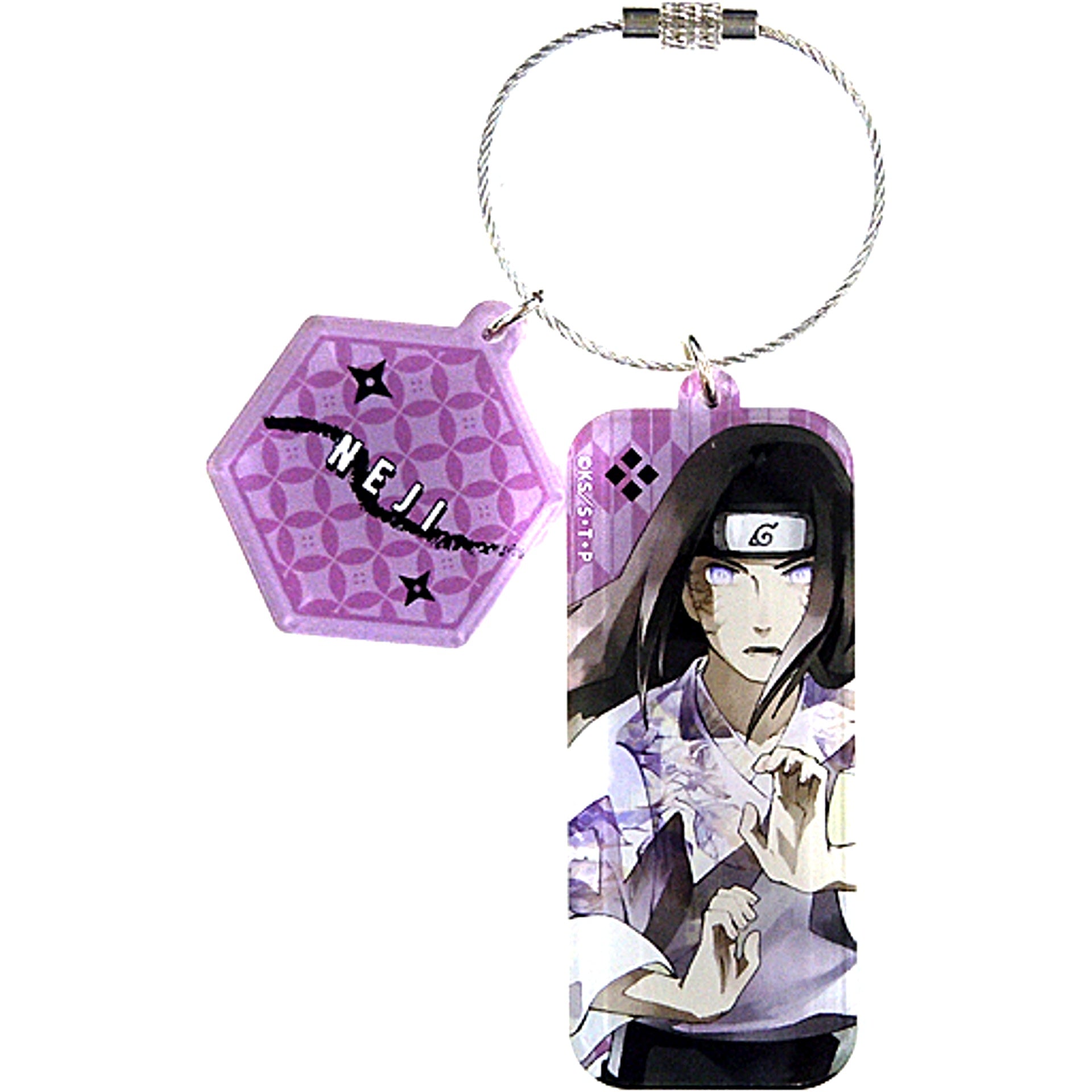 Neji Hyuga Hand Seal ver. Wire Keychain PALE TONE series Naruto Shippuden [USED]