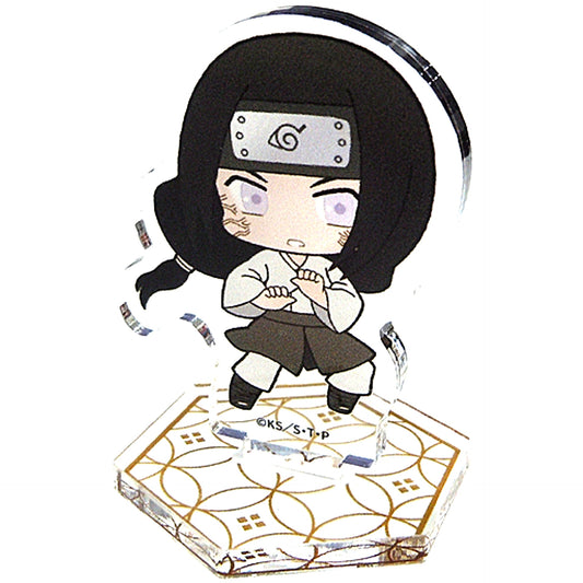 Neji Hyuga Puni Chara Hand Sign Ver. Naruto Shippuden Mini Acrylic Stand The Chara Shop [USED]