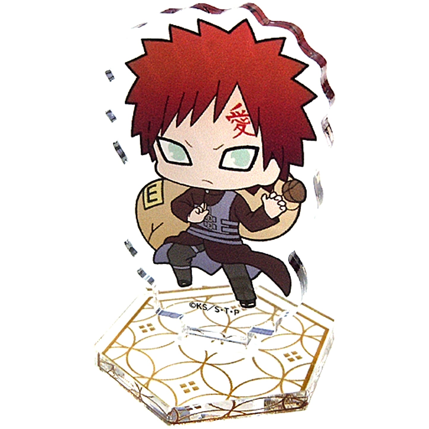 Gaara Puni Chara Hand Sign Ver. Naruto Shippuden Mini Acrylic Stand The Chara Shop [USED]