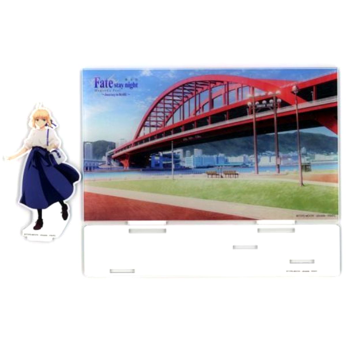 Saber Fate/stay night Heaven's Feel Movie Kobe Ohashi Bridge Acrylic Stand Kobe Tourism Bureau Collaboration [USED]
