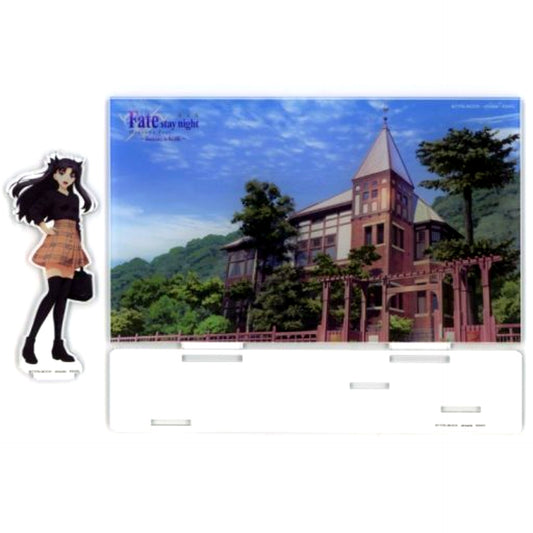 Weathercock House x Rin Tohsaka Acrylic Stand Movie Fate/stay night Heavens Feel x Kobe Tourism Bureau Collaboration [USED]