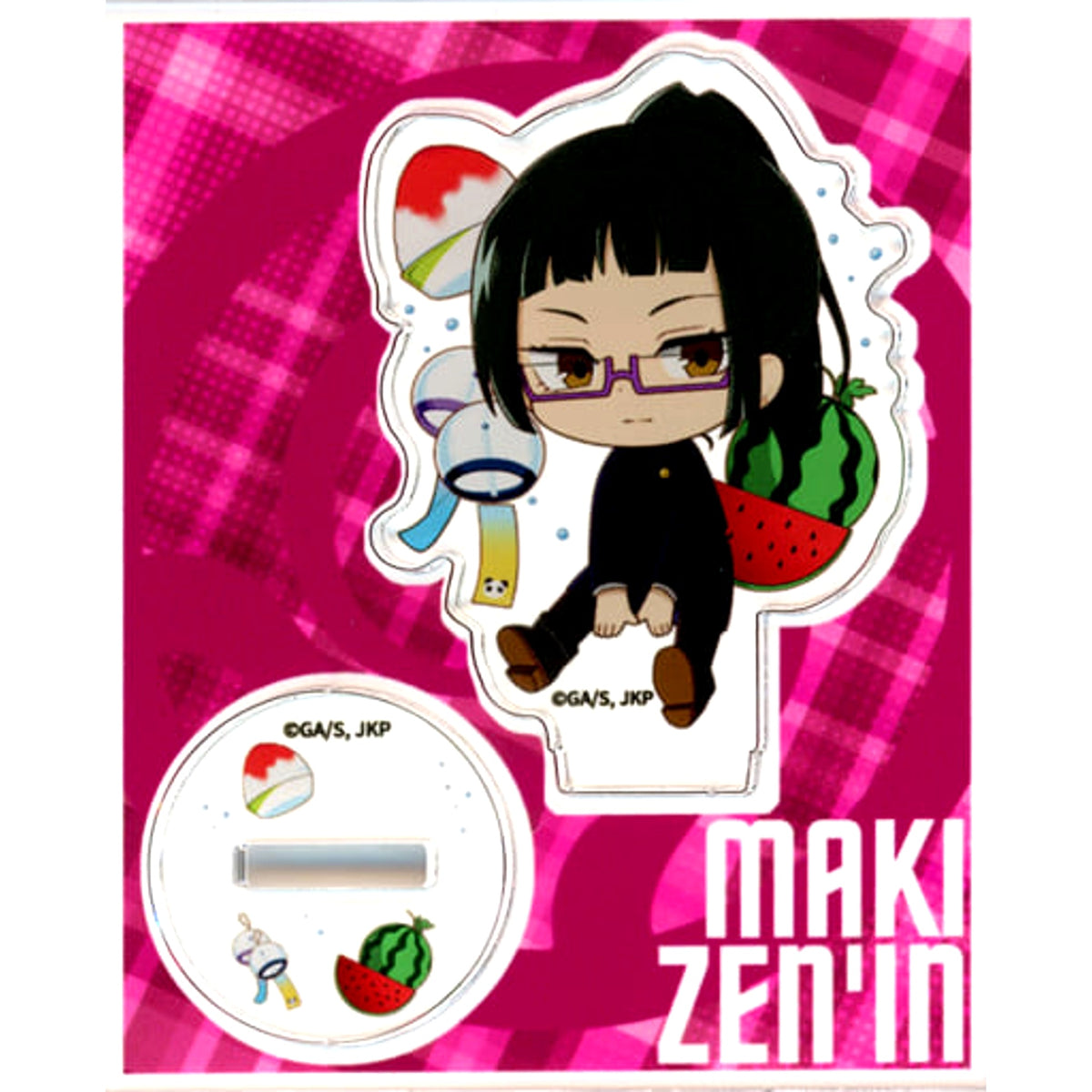 Jujutsu Kaisen Maki Zenin Petanko Trading Acrylic Stand Four Seasons Seven-Eleven Exclusive Acrylic Stands [USED]
